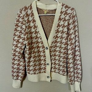 It’s Our Time brand cardigan houndstooth sweater